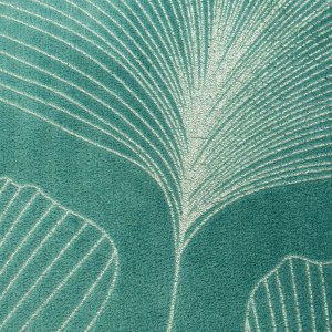 NOWOCZESNY KOC Z PLUSZU ~ GINKO1 ~ TURKUS ~ 150x200